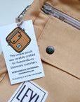 Leyl Handmade | Large Vertical Journaling Pouch | Mustard