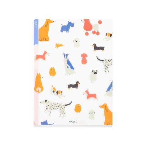 MIDORI A5 File Dogs Tabbed Folder | 35470