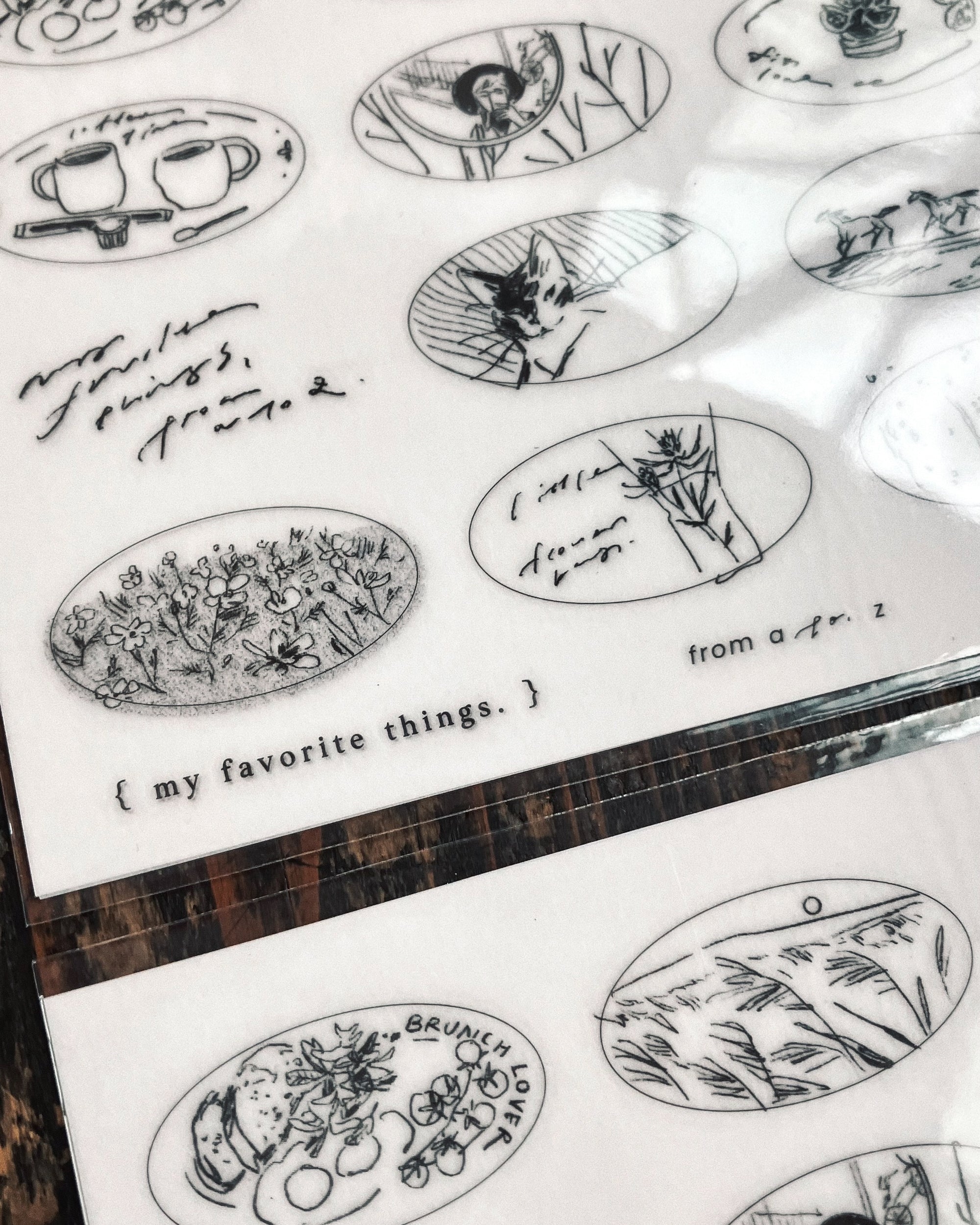 Some Sort of Fern | Beloved Sketches Print On Stickers