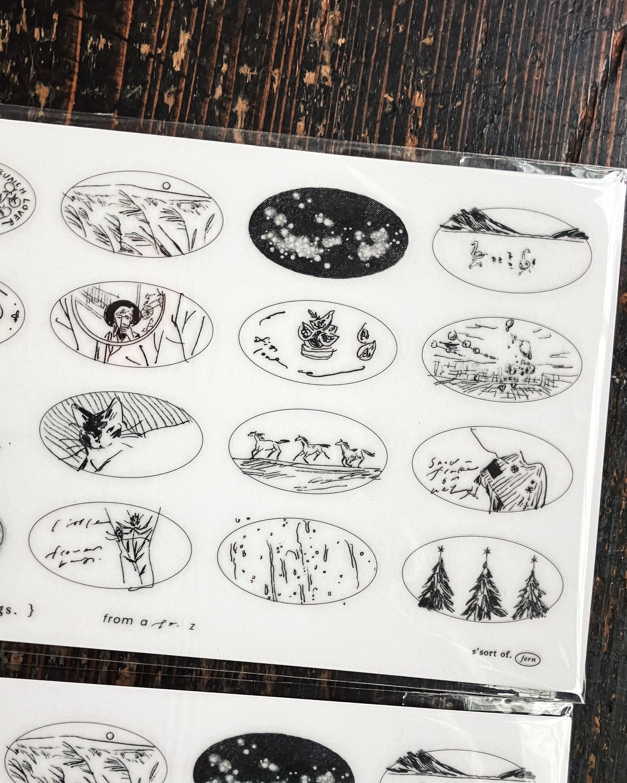 Some Sort of Fern | Beloved Sketches Print On Stickers