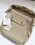 Leyl Handmade | Large Vertical Journaling Pouch | Walnut Green