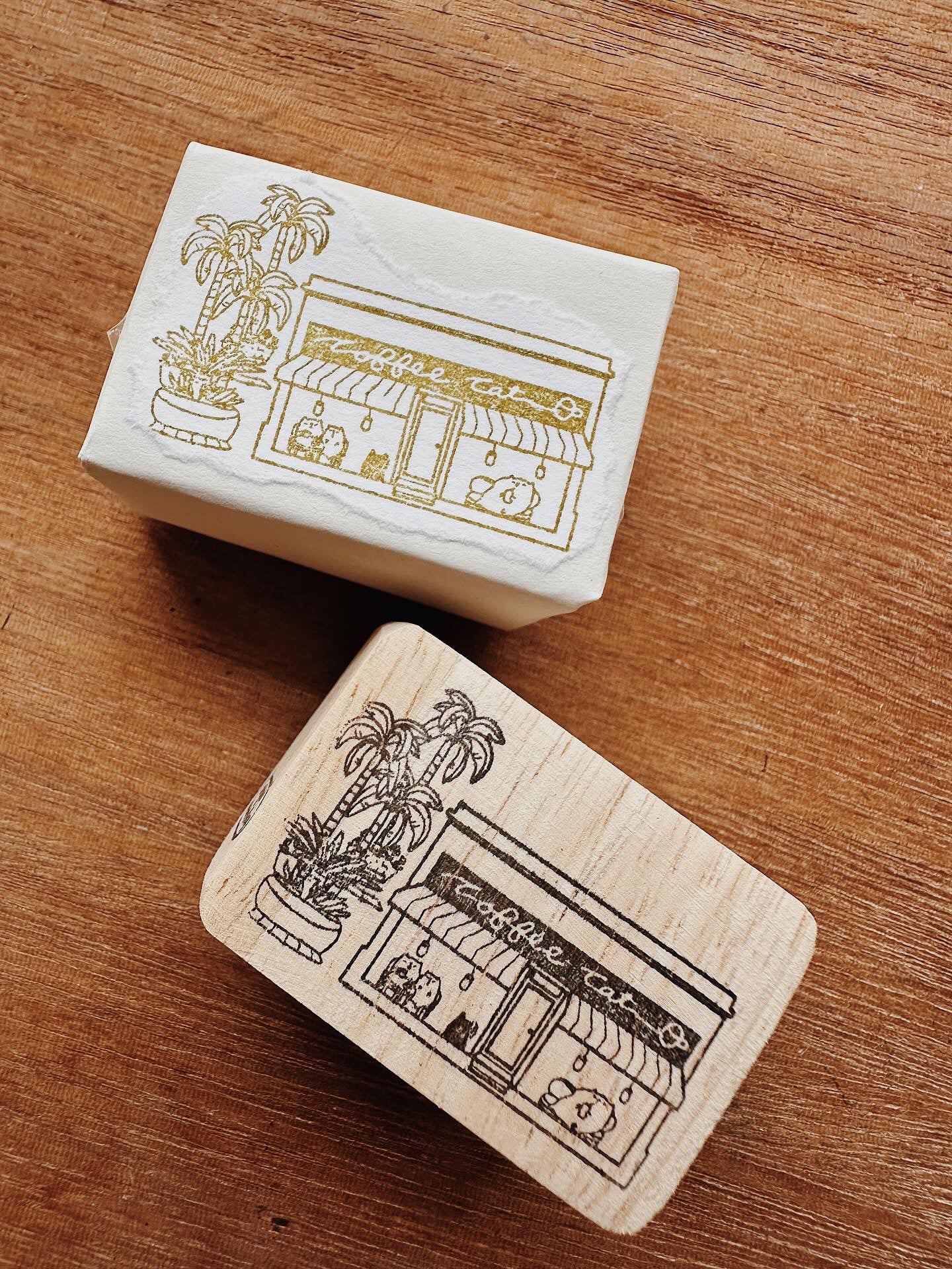 Kuboandlucy x Catdoo Collab | Coffee Date Rubber Stamp