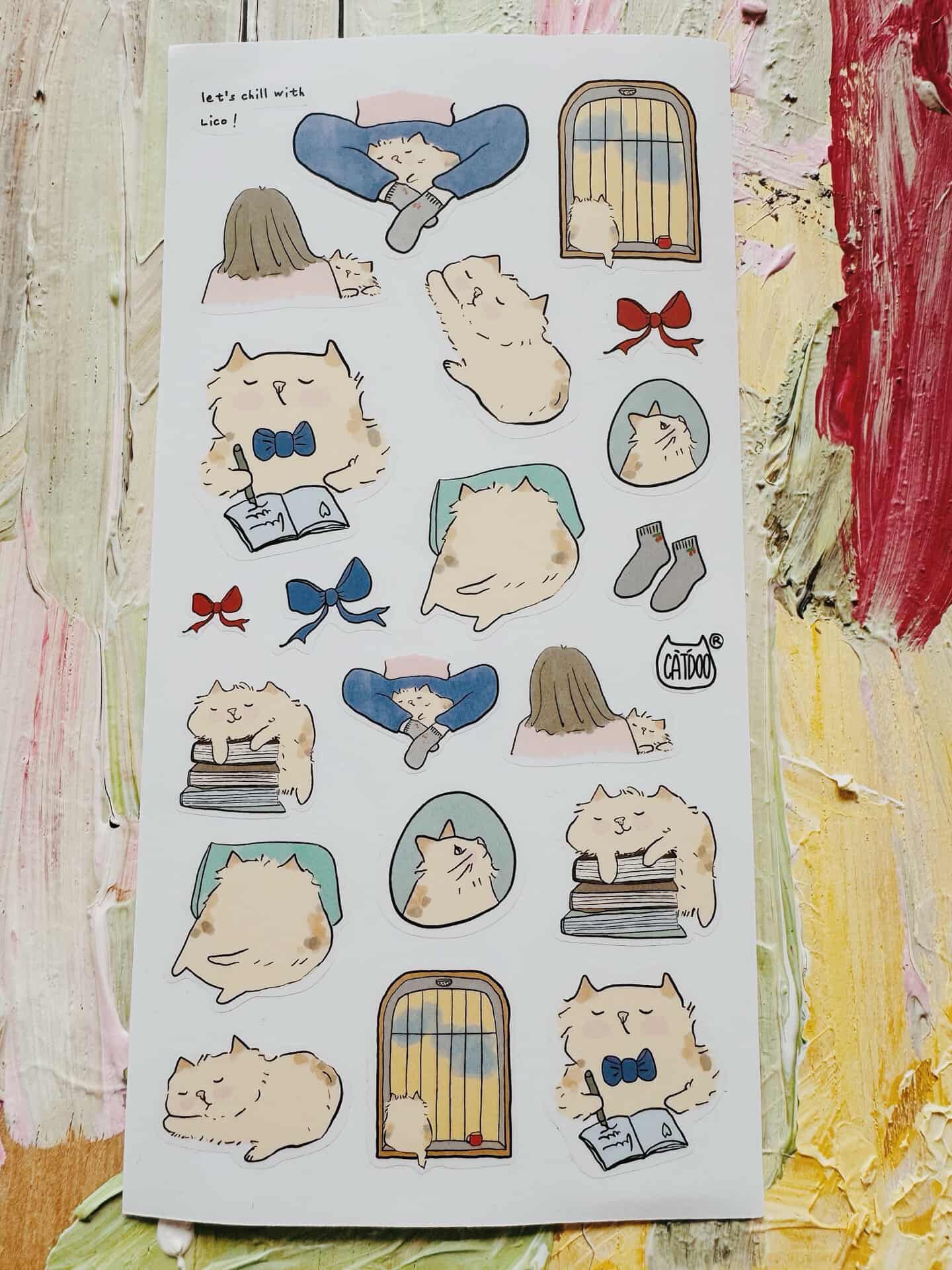 Catdoo | Let's Chill With Lico Sticker Sheet