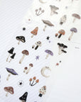 Sesame & Peanut | Mushroom Clear Sticker Sheet