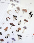 Sesame & Peanut | Mushroom Clear Sticker Sheet