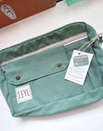 Leyl Handmade | Medium Horizontal Journaling Pouch | Boho Green | PRE ORDER