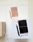 Grumpy Nook | Journal Rubber Stamp