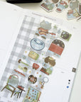 Kuboandlucy x Idiot Sandwich | Music Makes You Happy Washi Sticker Sheet