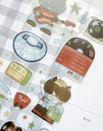Kuboandlucy x Idiot Sandwich | Music Makes You Happy Washi Sticker Sheet