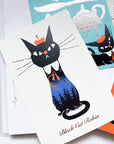 COZYCA | Robin Foiled Night Forest Postcard | 25-528
