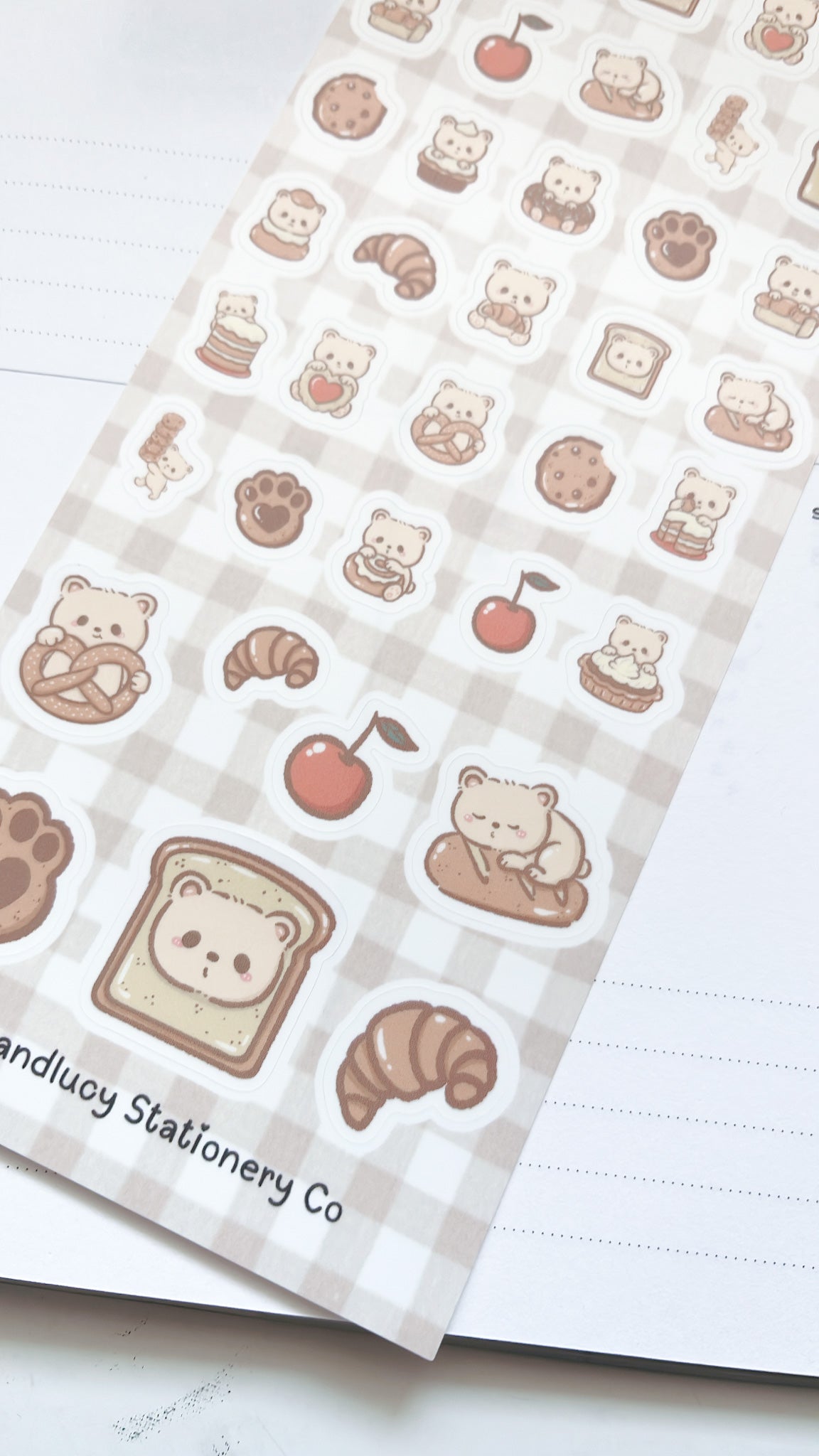 Kuboandlucy Stationery Co | Kuma and Her Bakery Sticker Sheet