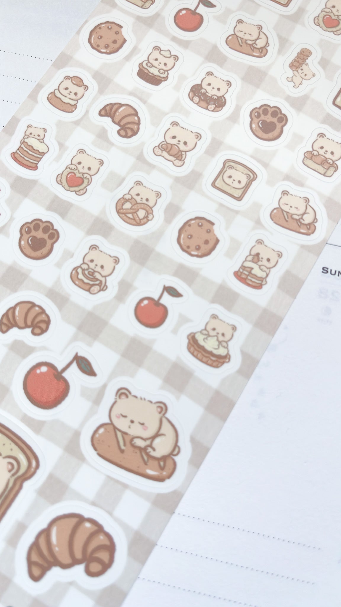 Kuboandlucy Stationery Co | Kuma and Her Bakery Sticker Sheet