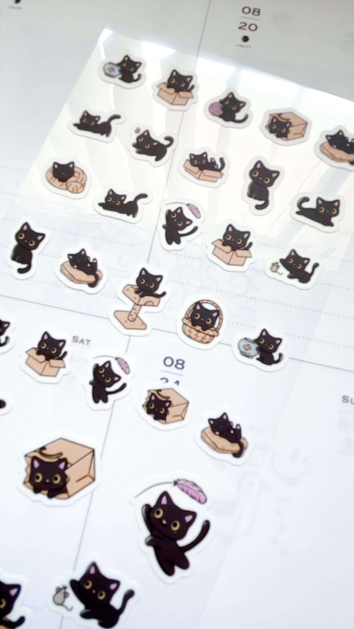 Kuboandlucy Stationery Co | Luna the Black Cat Sticker Sheet