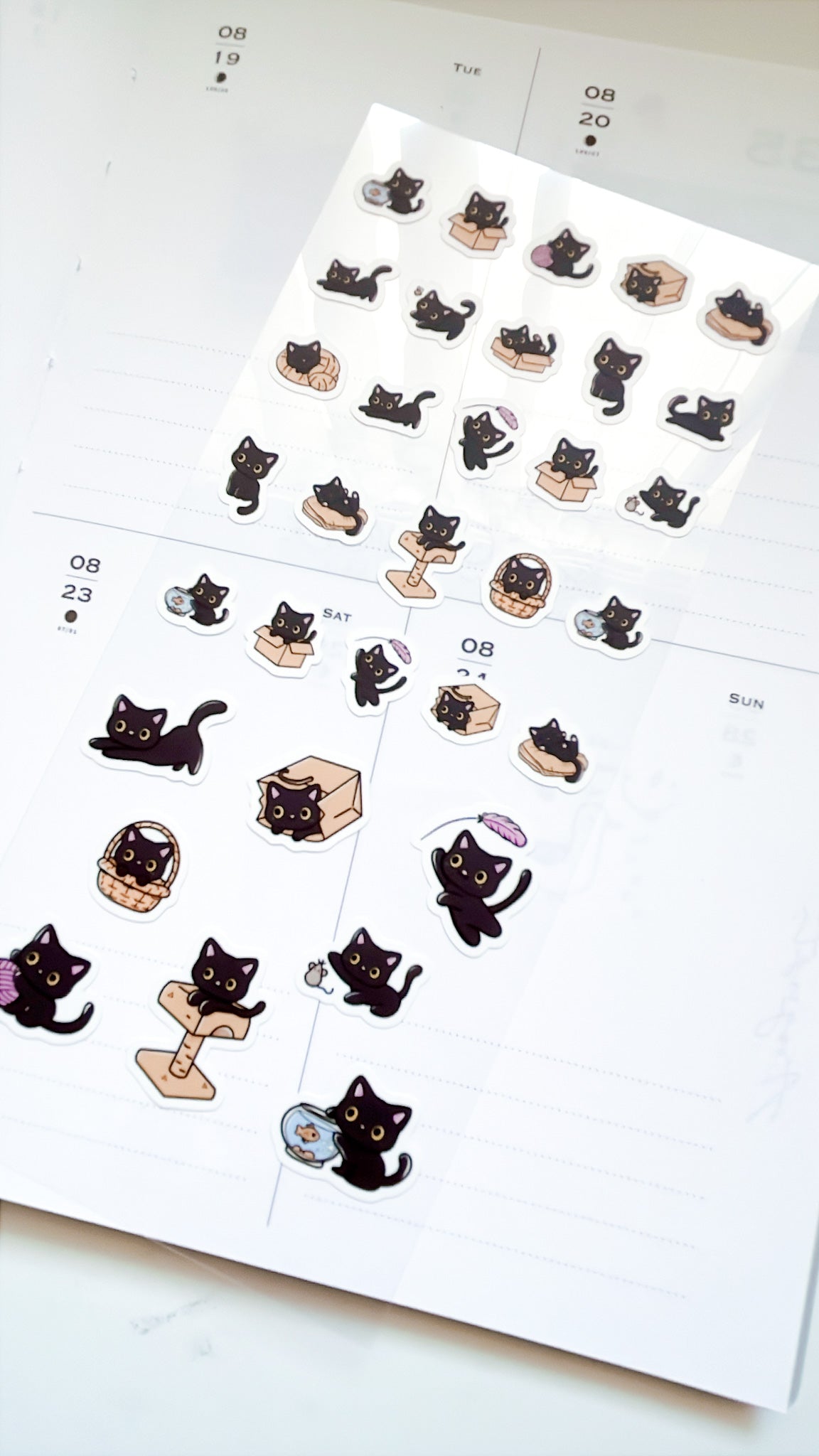 Kuboandlucy Stationery Co | Luna the Black Cat Sticker Sheet