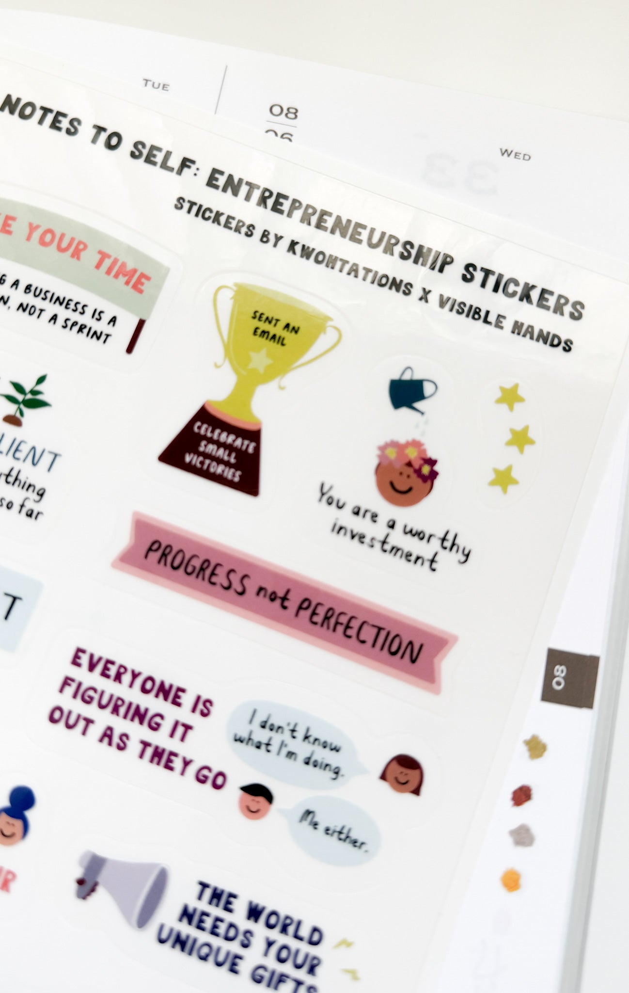Kwohtation | Notes to Self: Entrepreneurship Stickers