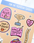 Artsy Jadey | I'm Ok Sticker Sheet