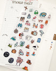 BoBo Design Studio | Travel 0.2 Clear Sticker Sheet