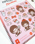 Pipstick | Monchichi and Sweets Sticker Sheet