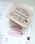 Kuboandlucy x Catdoo Designs | Chicago Journaling Rubber Stamp