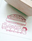 Kuboandlucy x Catdoo Designs | Chicago Journaling Rubber Stamp