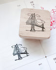 Kuboandlucy x Catdoo Designs | San Francisco Golden Gate Bridge Rubber Stamp