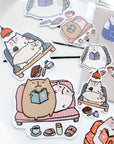 Catdoo | Cozy Journal Time Washi Sticker Flakes