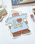 Kuboandlucy Stationery Co x Idiot Sandwich | I Love New York Vinyl Sticker