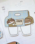 Kuboandlucy Stationery Co x Idiot Sandwich | Coffee to Go Vinyl Sticker