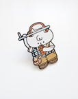 Kuboandlucy x Idiot Sandwich | Music on the Train Enamel Pin