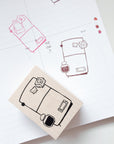 Grumpy Nook | TN and Ink Rubber Stamp