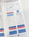 Kuboandlucy Stationery Co | AirMail Envelope V.2 Sticker Sheet