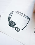 Catdoo Designs | The Cup Label Rubber Stamp