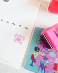 SANBY | Yumi Kitagashi Push Button Self Inking Stamp