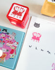 SANBY | Yumi Kitagashi Push Button Self Inking Stamp