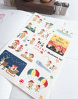 4Legs | 1 Year of Mushroom Cat Sticker Sheet