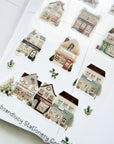 Kuboandlucy Stationery Co | Christmas Village Sticker Sheet