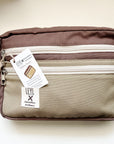 Leyl Handmade | Medium Horizontal Journaling Pouch | Bi Color | Walnut Green and Brown