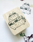 Catdoo Designs | Raccoon & Pen Rubber Stamp