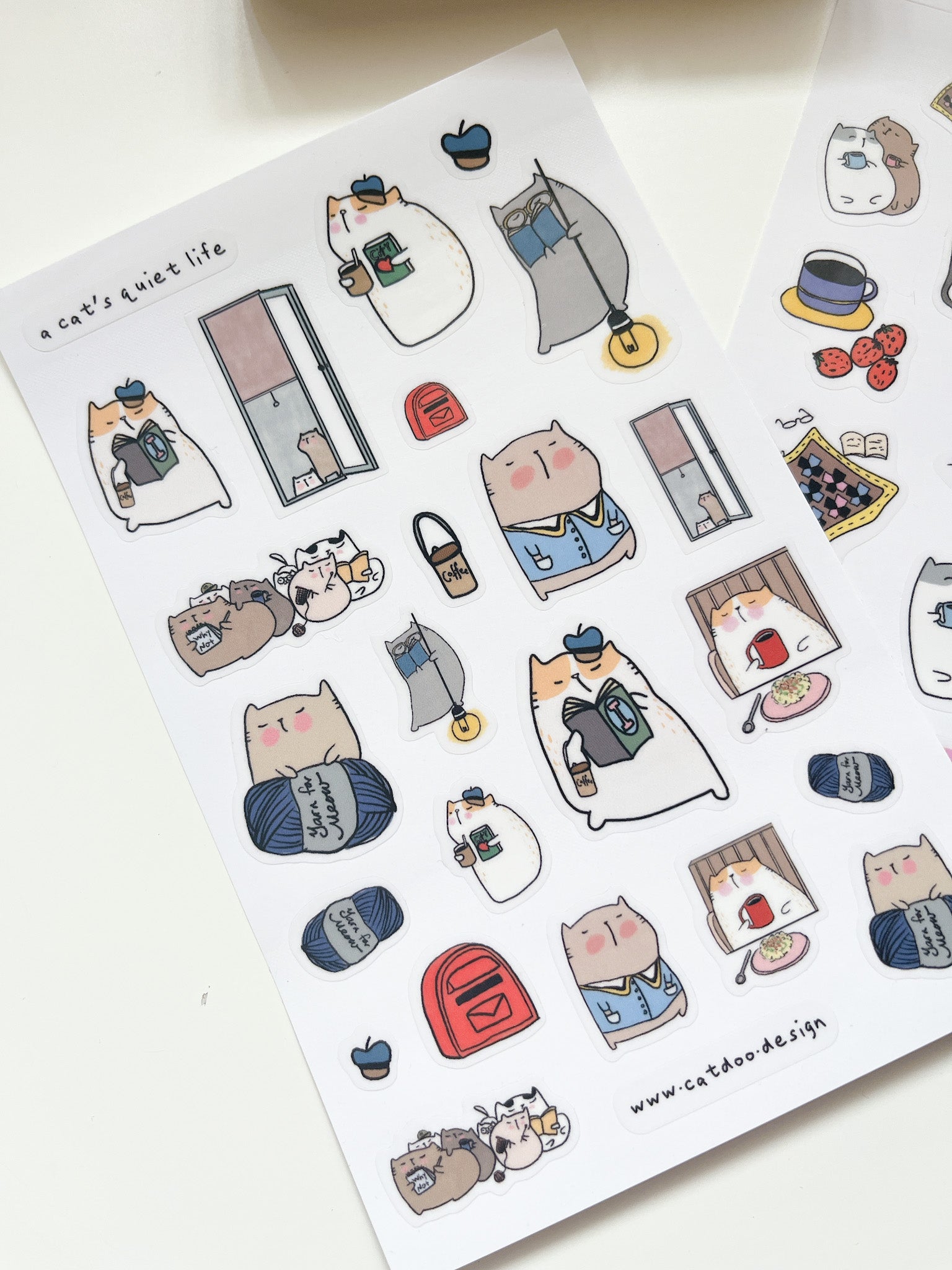 Catdoo | A Cat's Quiet Life Clear Sticker Sheet