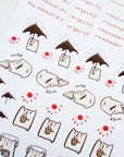 Catdoo | Mini Habit Tracker Washi Sticker Sheet