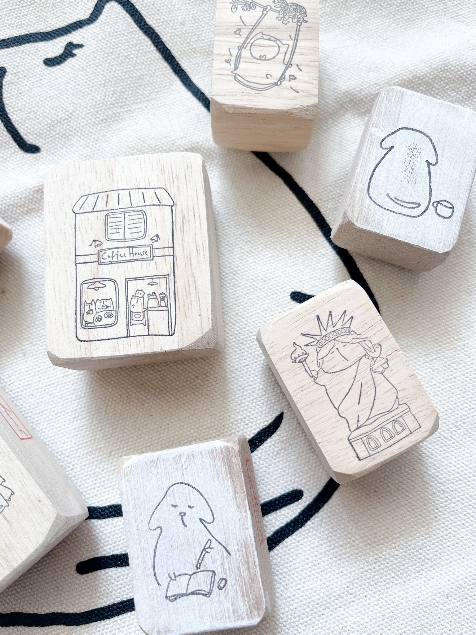 Catdoo Designs | Coffee House Rubber Stamp