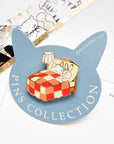 Pottering Cat | Bed Enamel Pin | PZ-019