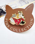 Pottering Cat | Kotatsu Enamel Pin | PZ-046