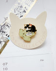 Pottering Cat | Iron Clothes Enamel Pin | PZ-043