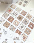 Dana ate Oatmeal | Patchwork Washi Sticker Sheet