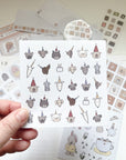 Dana ate Oatmeal | Party Dogs Washi Sticker Sheet