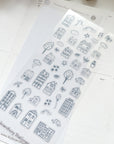 Kuboandlucy Stationery Co | Doodle Houses Sticker Sheet