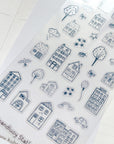 Kuboandlucy Stationery Co | Doodle Houses Sticker Sheet