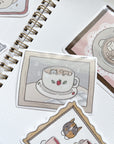 Kuboandlucy x Dana Ate Oatmeal | Coffee Date Vinyl Sticker