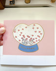 Hohoemi | PuKu Heart Clear Postcard